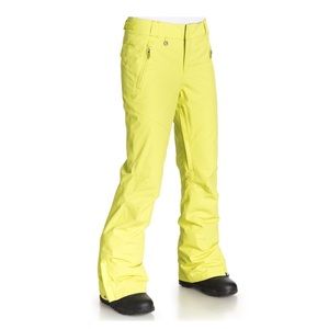 Roxy Women’s 10k Symbol Snow Pant Yellow Medium